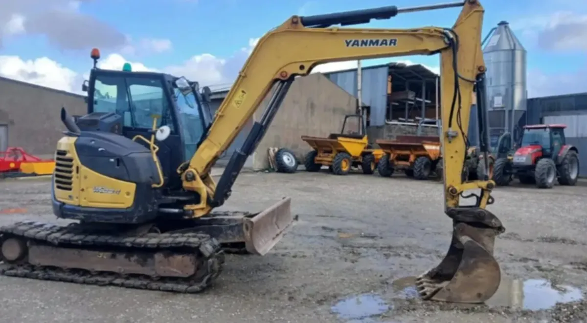 2017 Yanmar ViO 80-1 8 Tonne Digger - Image 4