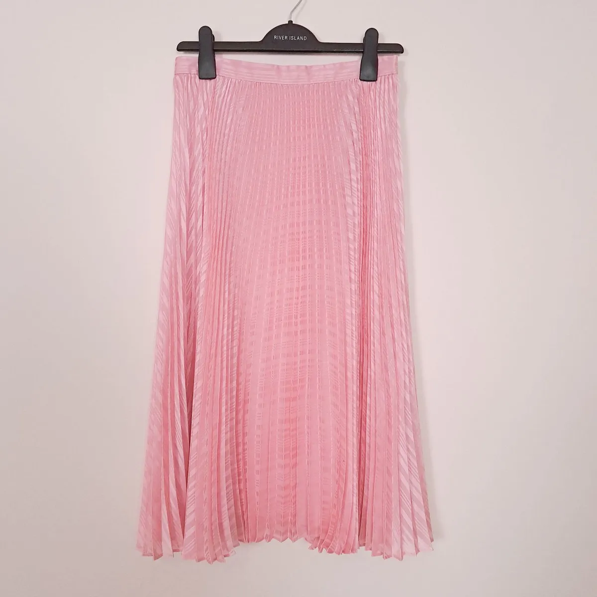 Club Monaco Pastel Pink Pleated Midi Skirt 4US/8UK - Image 1