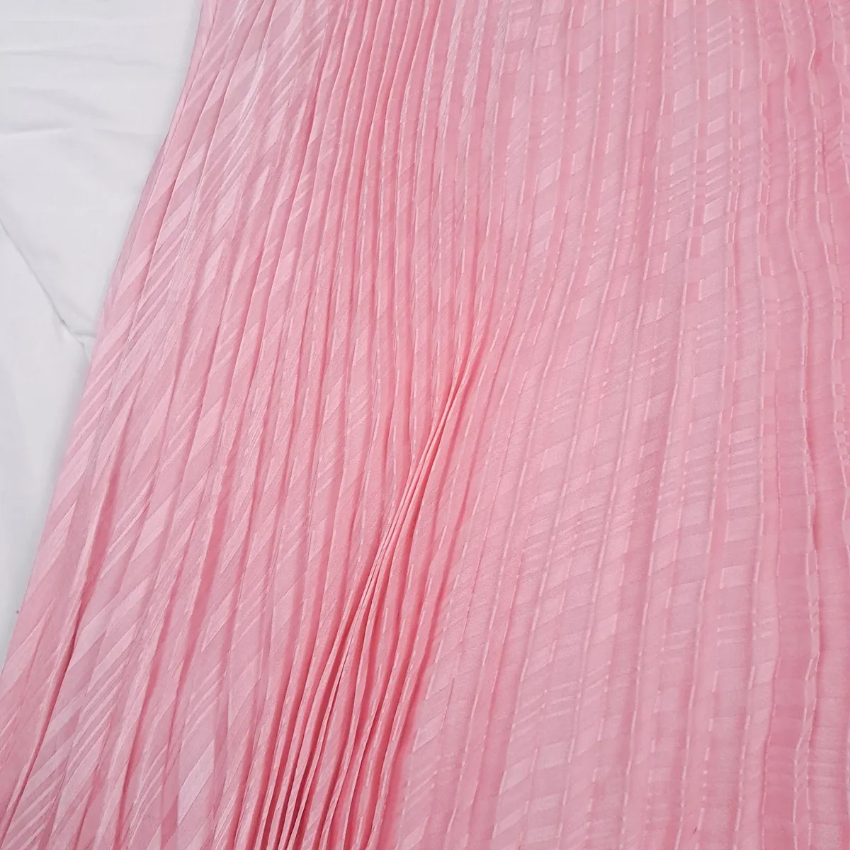 Club Monaco Pastel Pink Pleated Midi Skirt 4US/8UK - Image 3