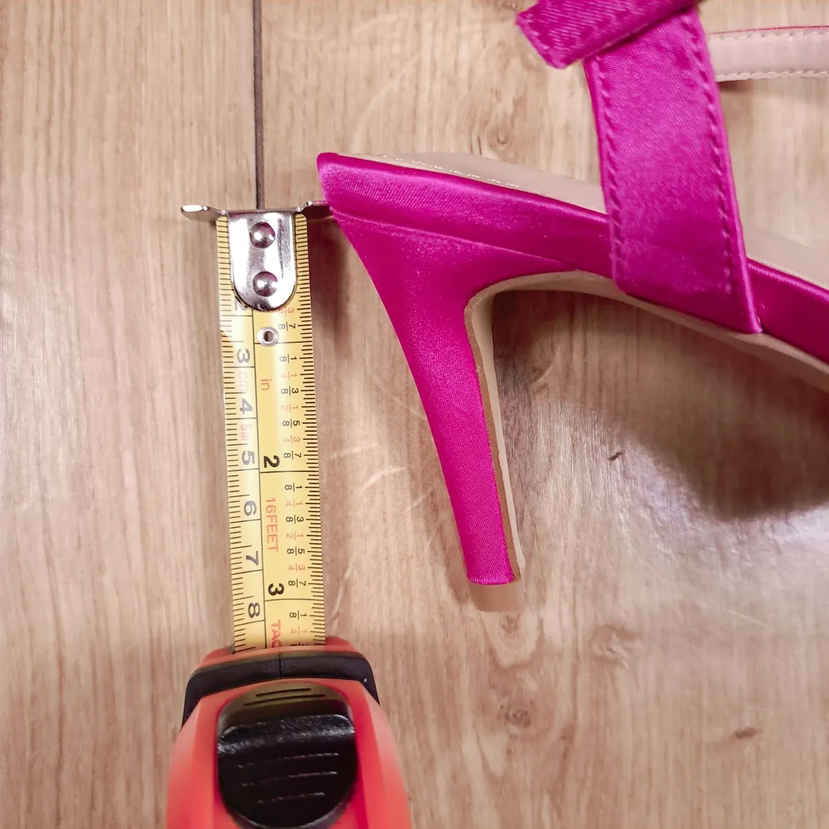 Sorento Pink Satin Bow High Heel Sandals 5UK/38EU - Image 4