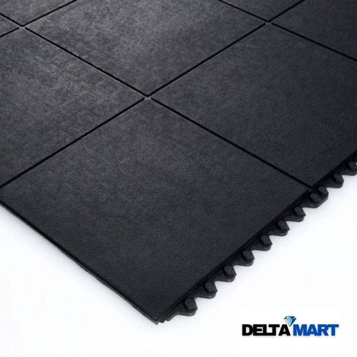 3ft x 3ft Interlocking Plain Rubber Mat - Image 1