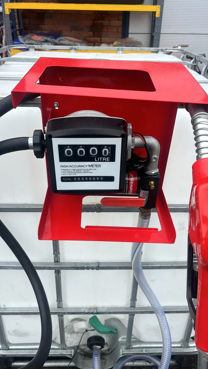 1000L DIESEL IBC TANK 12V PUMP - Image 4