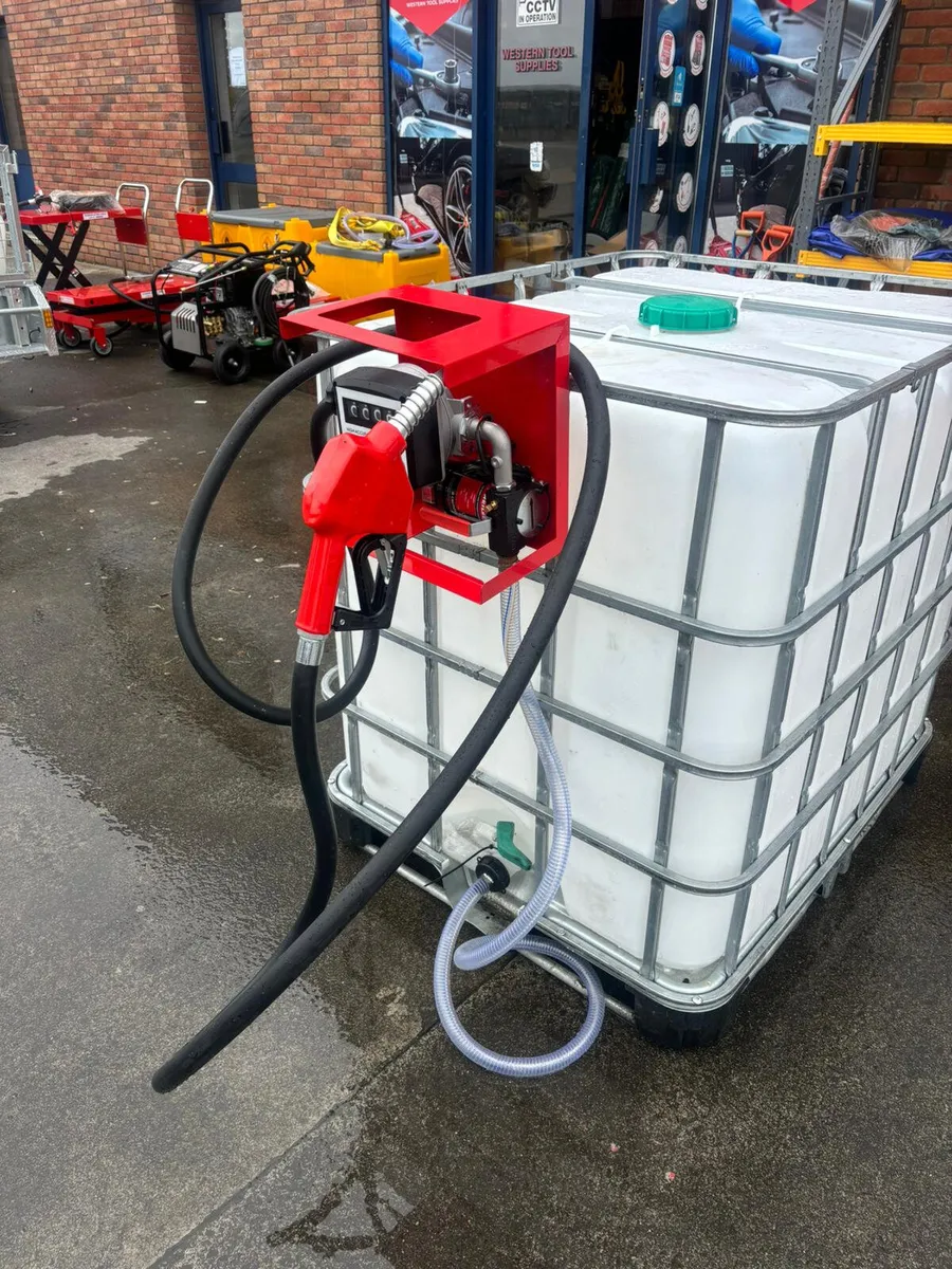 1000L DIESEL IBC TANK 12V PUMP - Image 3