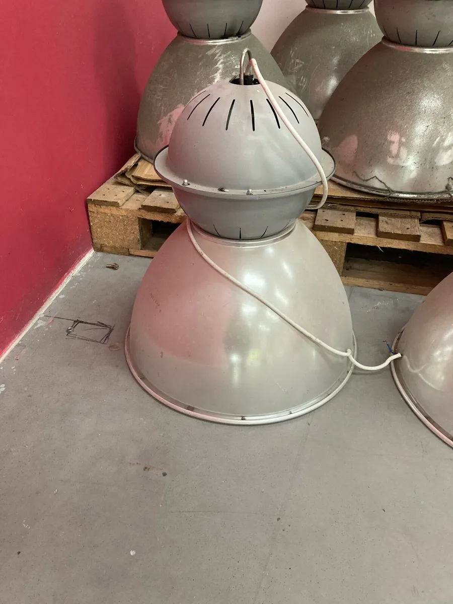 Old Industrial lights - Image 2