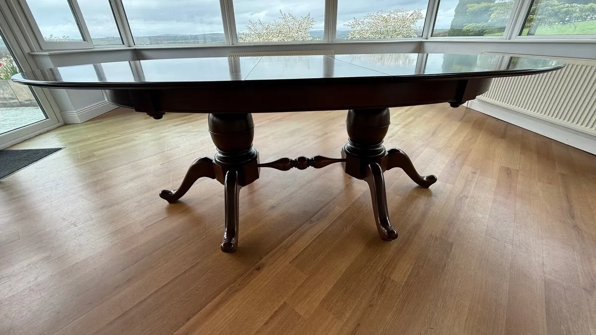 Oval Mahogany Dining Table - Image 2