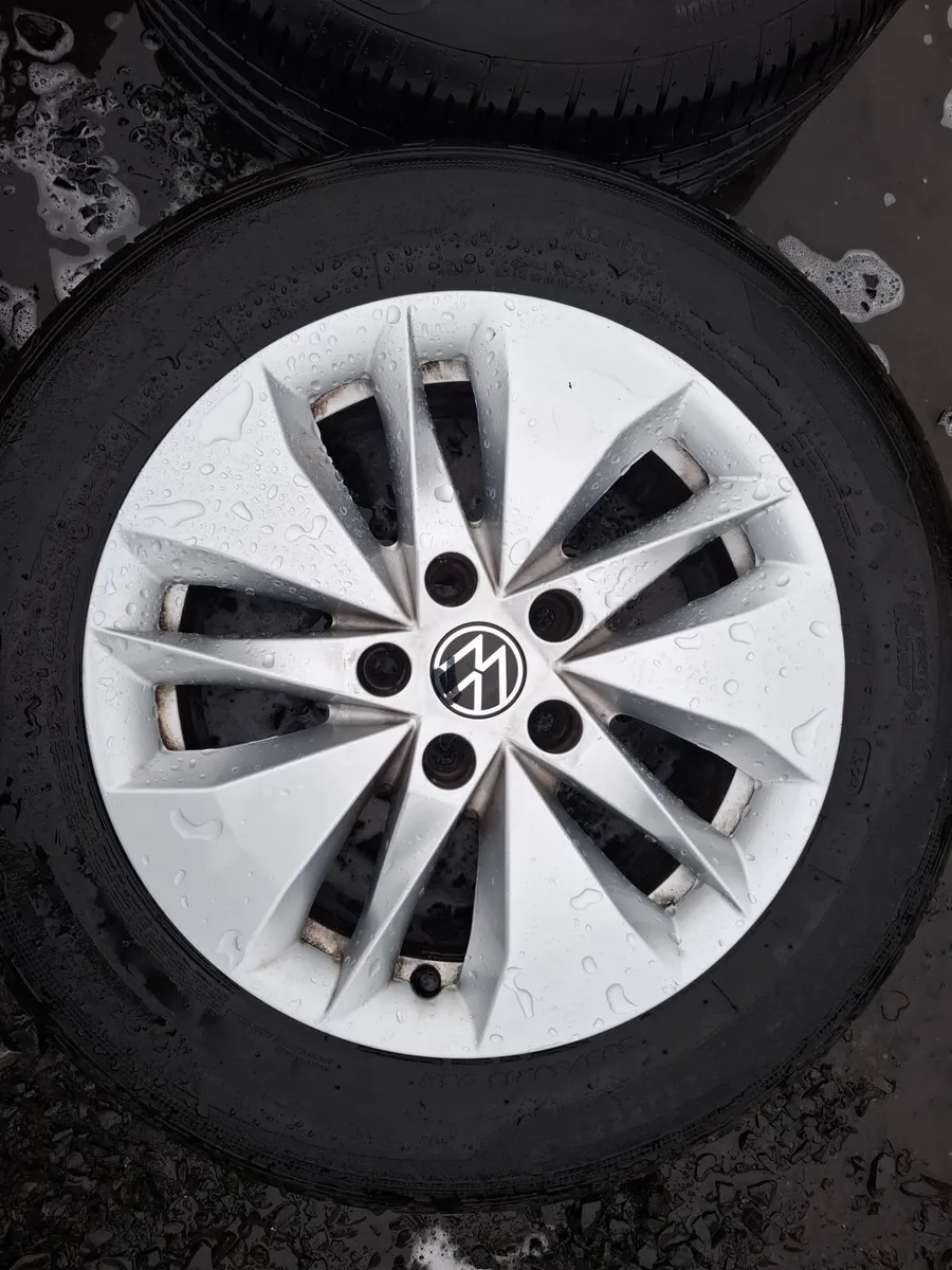 16" Vw Alloys with tyres - Image 1