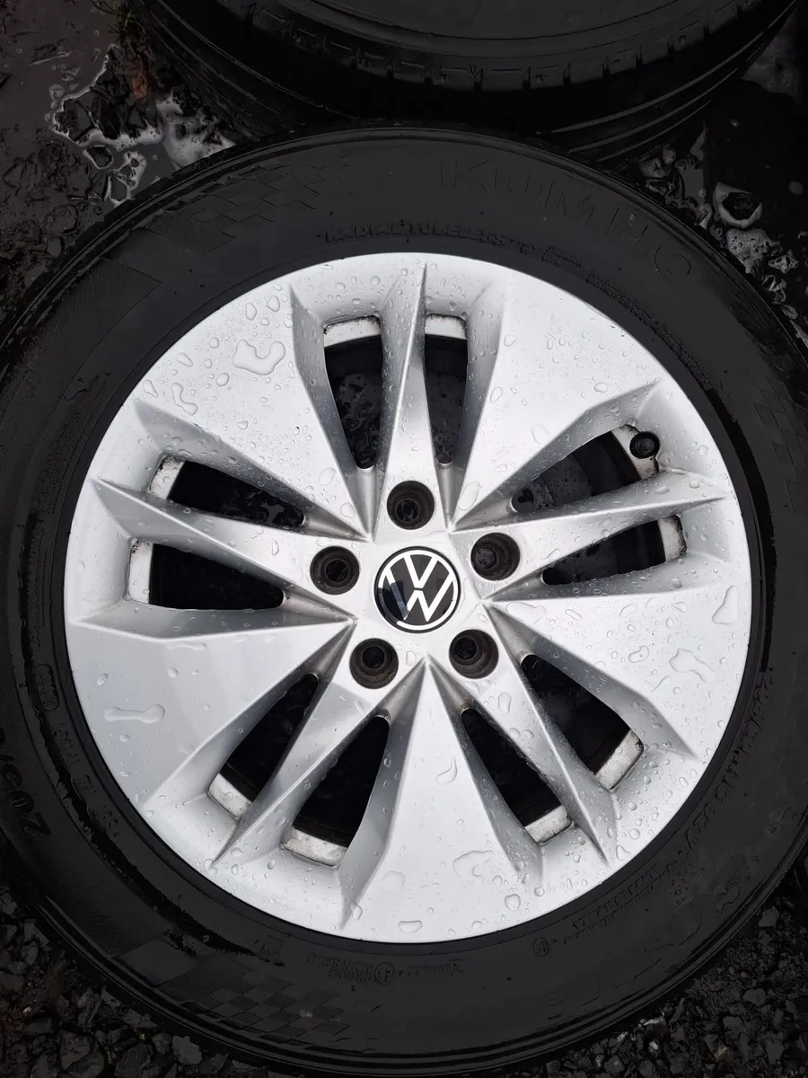 16" Vw Alloys with tyres - Image 2