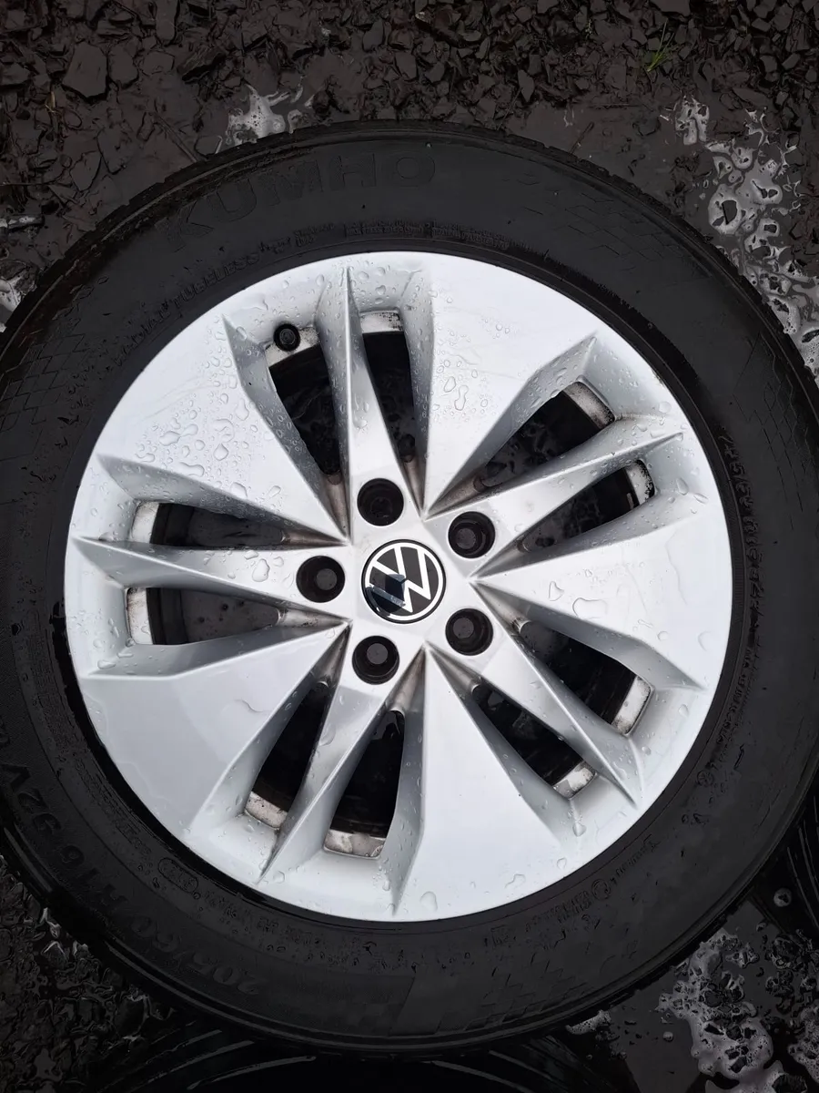 16" Vw Alloys with tyres - Image 3
