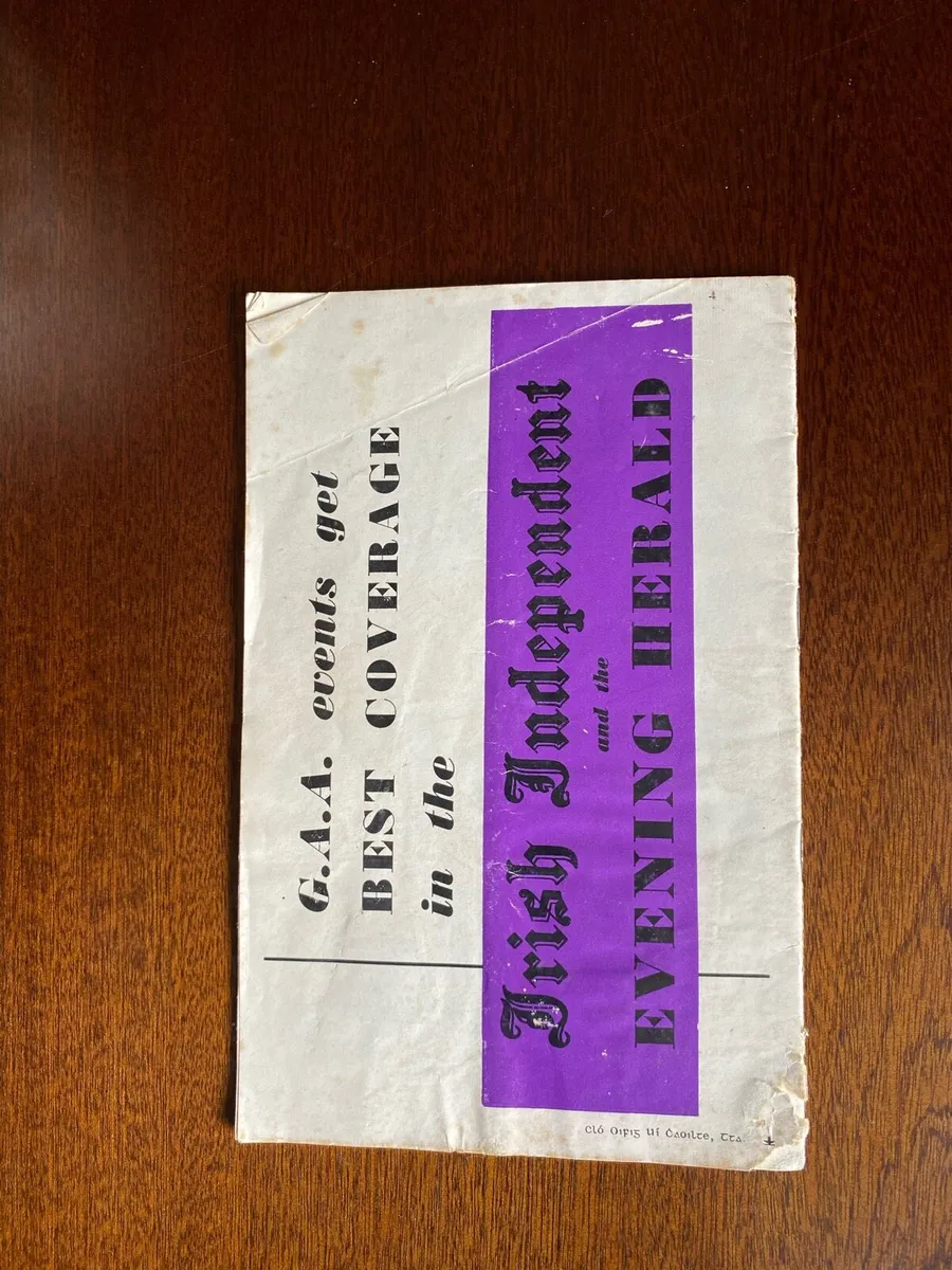 1960 All Ireland Football Final Down Vs Kerry prog - Image 3