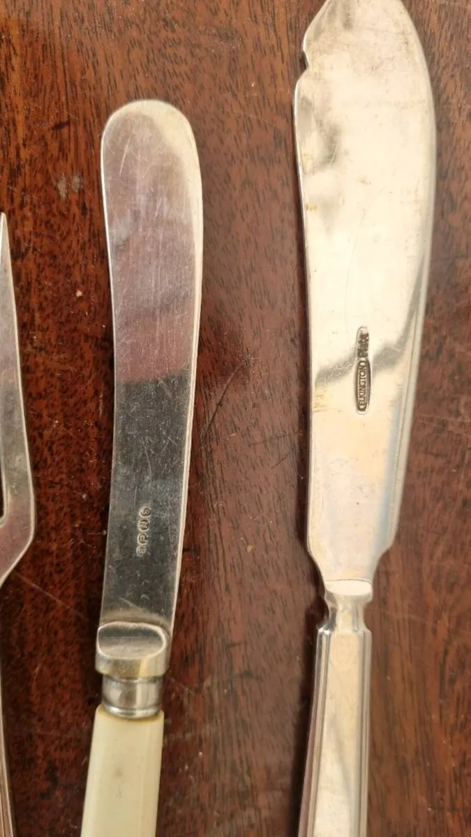 Antique Collection of Butter Knifes/Pastry Forks - Image 3