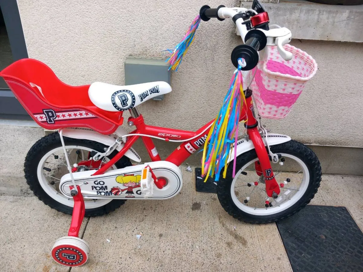 Kids go pom pom bike size 14 inch wheels - Image 2