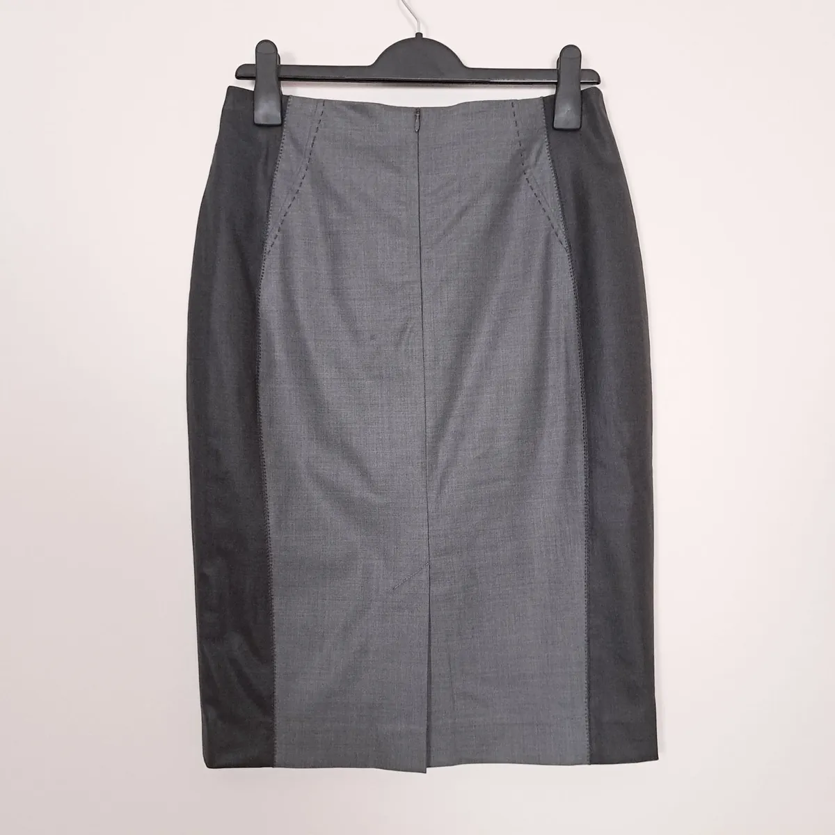 Quin & Donnelly Grey Pencil Midi Skirt 12UK/40EU - Image 2