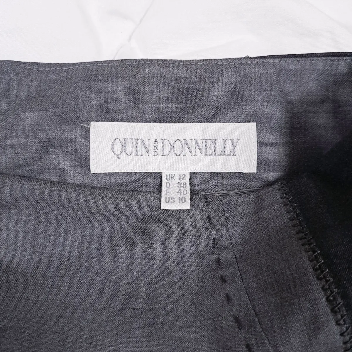 Quin & Donnelly Grey Pencil Midi Skirt 12UK/40EU - Image 3