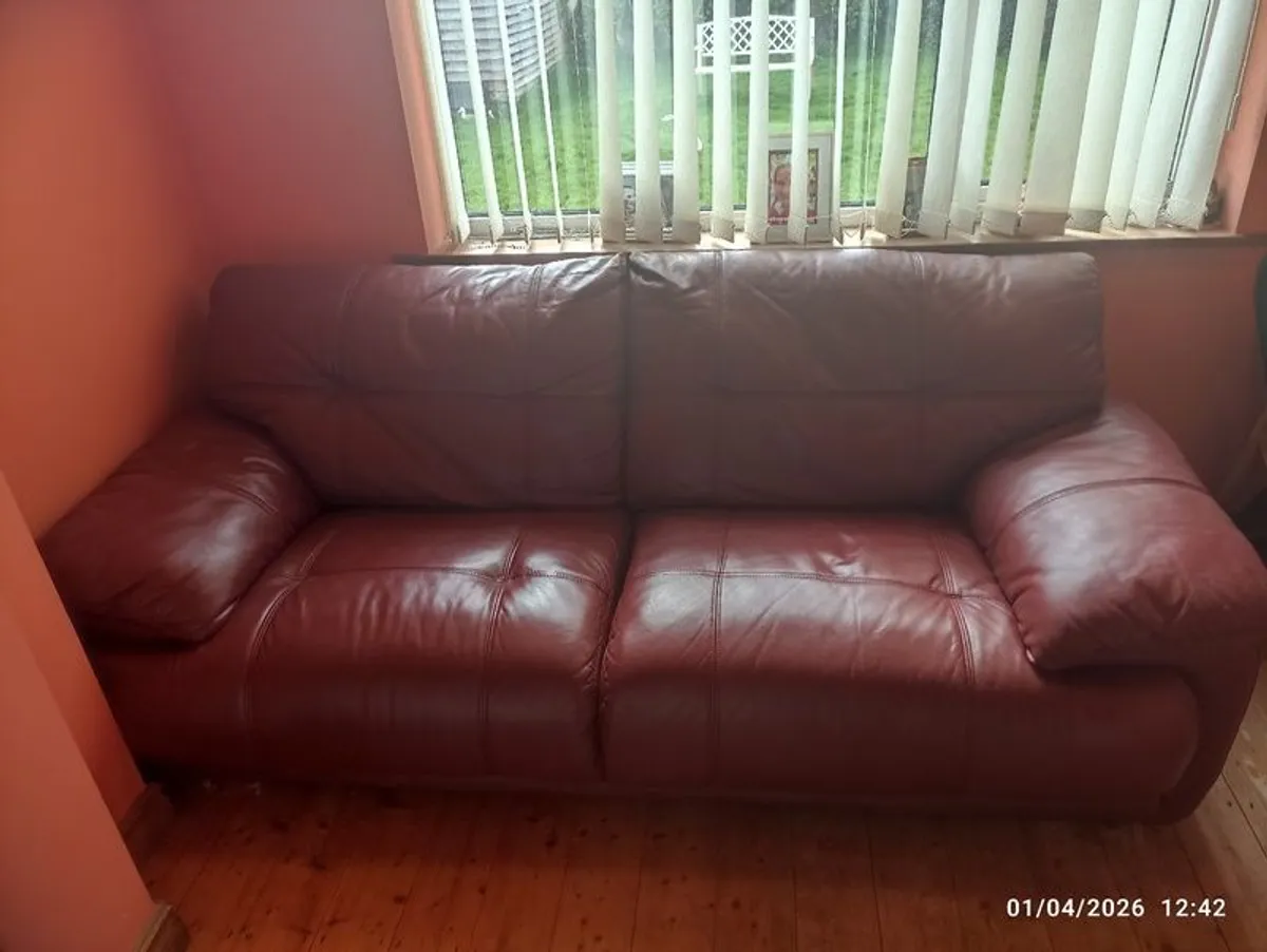 Large leather sofa - Image 1