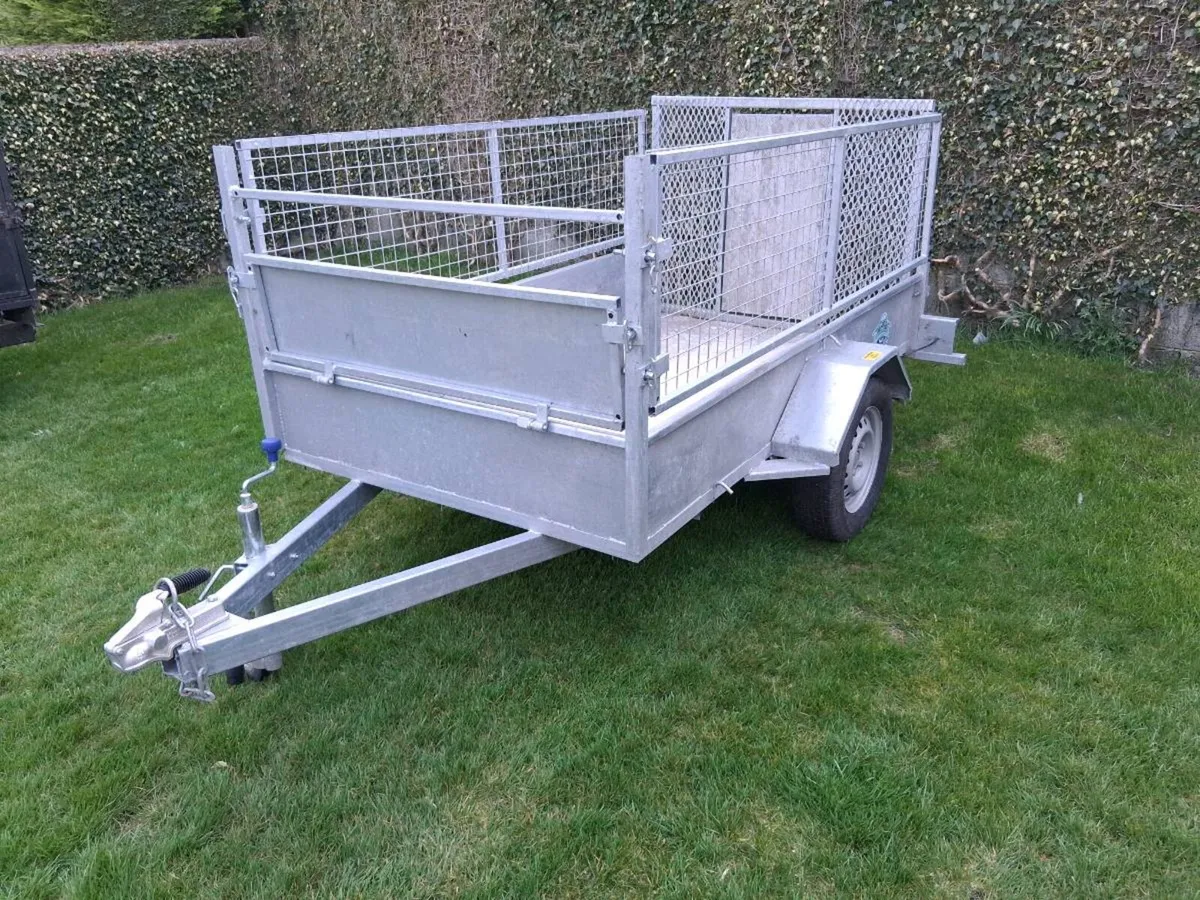 Galvanised single axel trailers - Image 1