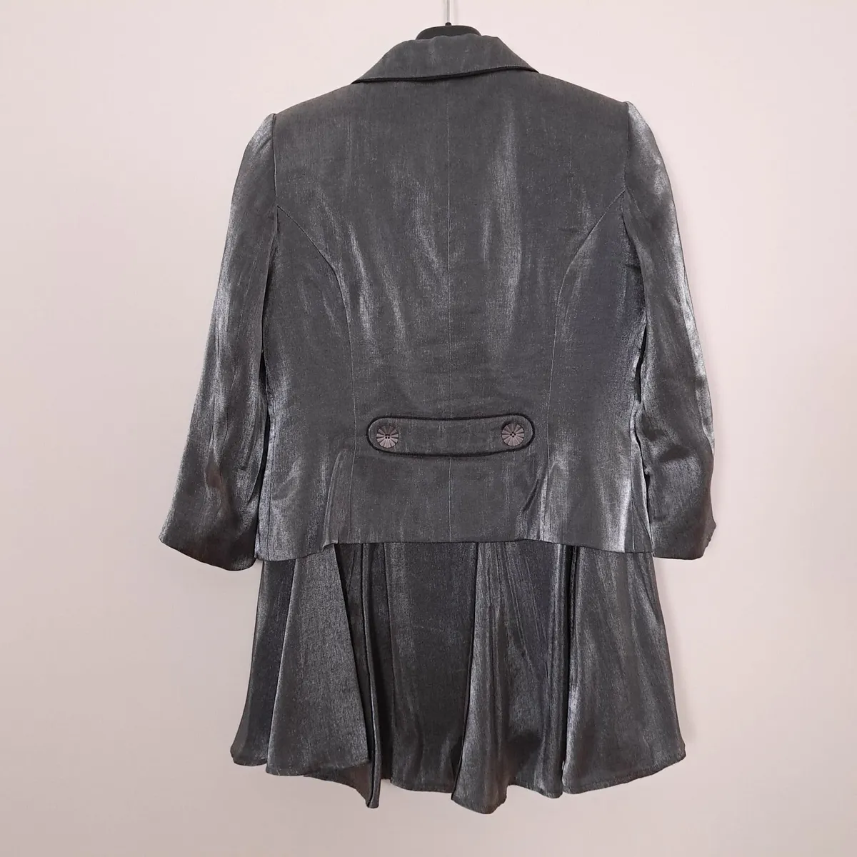 Roman Metallic Grey Skirt Jacket Set 12UK/40EU - Image 3