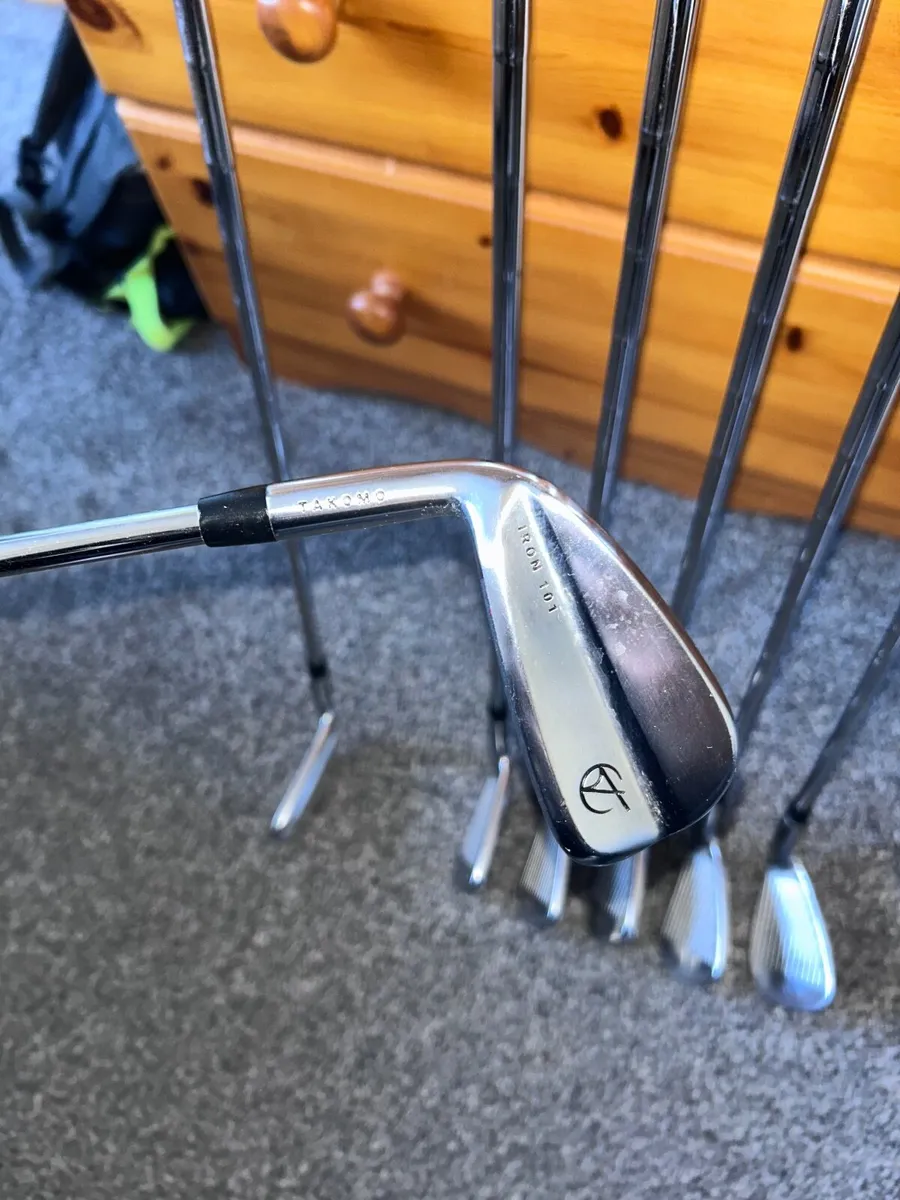 Takomo 101 Irons Left Handed Stiff 120g shafts 4-P - Image 1