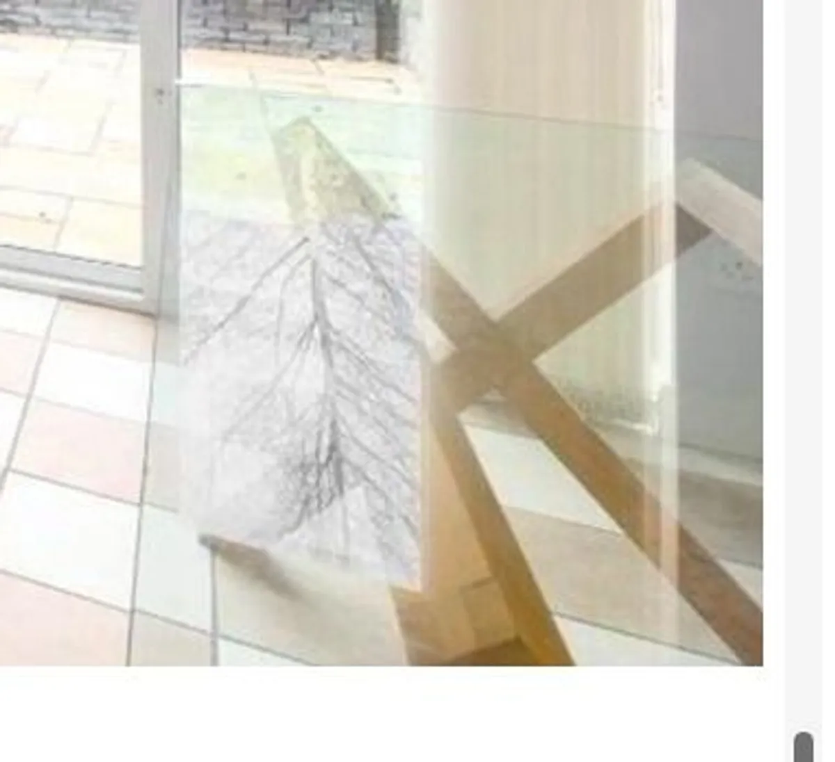 Glass Top Modern Kitchen Table - Image 1