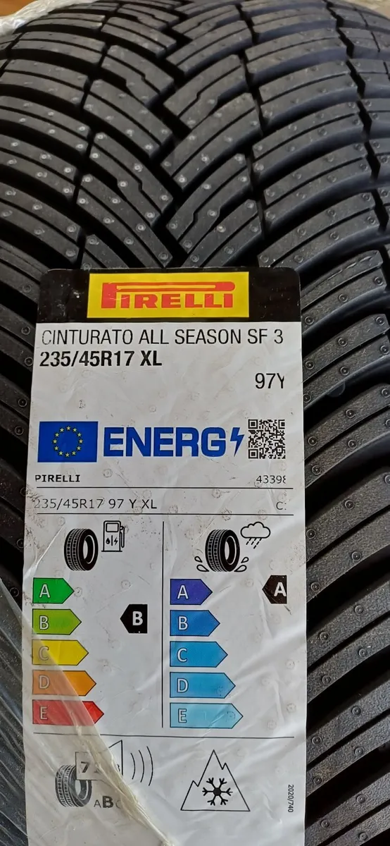 Full set, new Pirelli All Seasons SF3 235/45/R17 - Image 1
