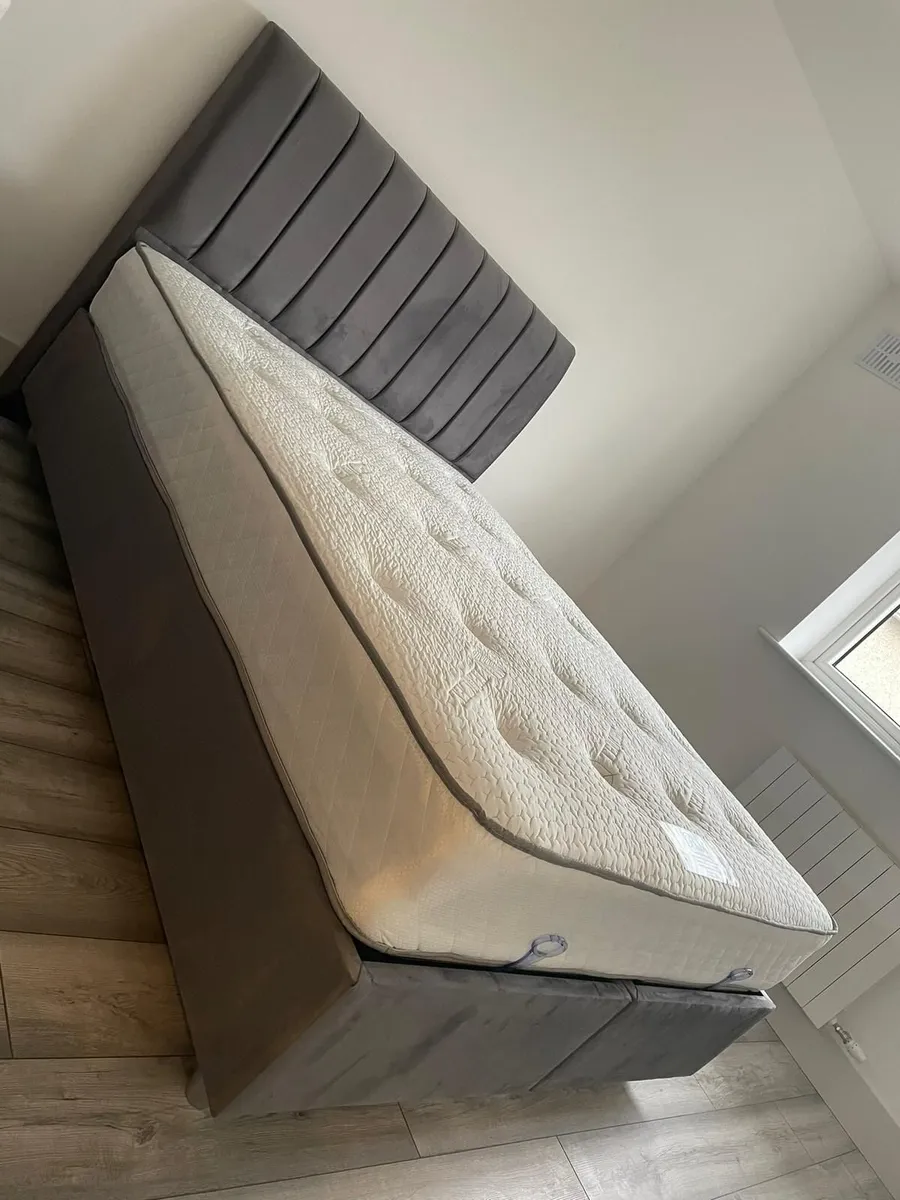 bed frame and headboard, free delivery - Image 1