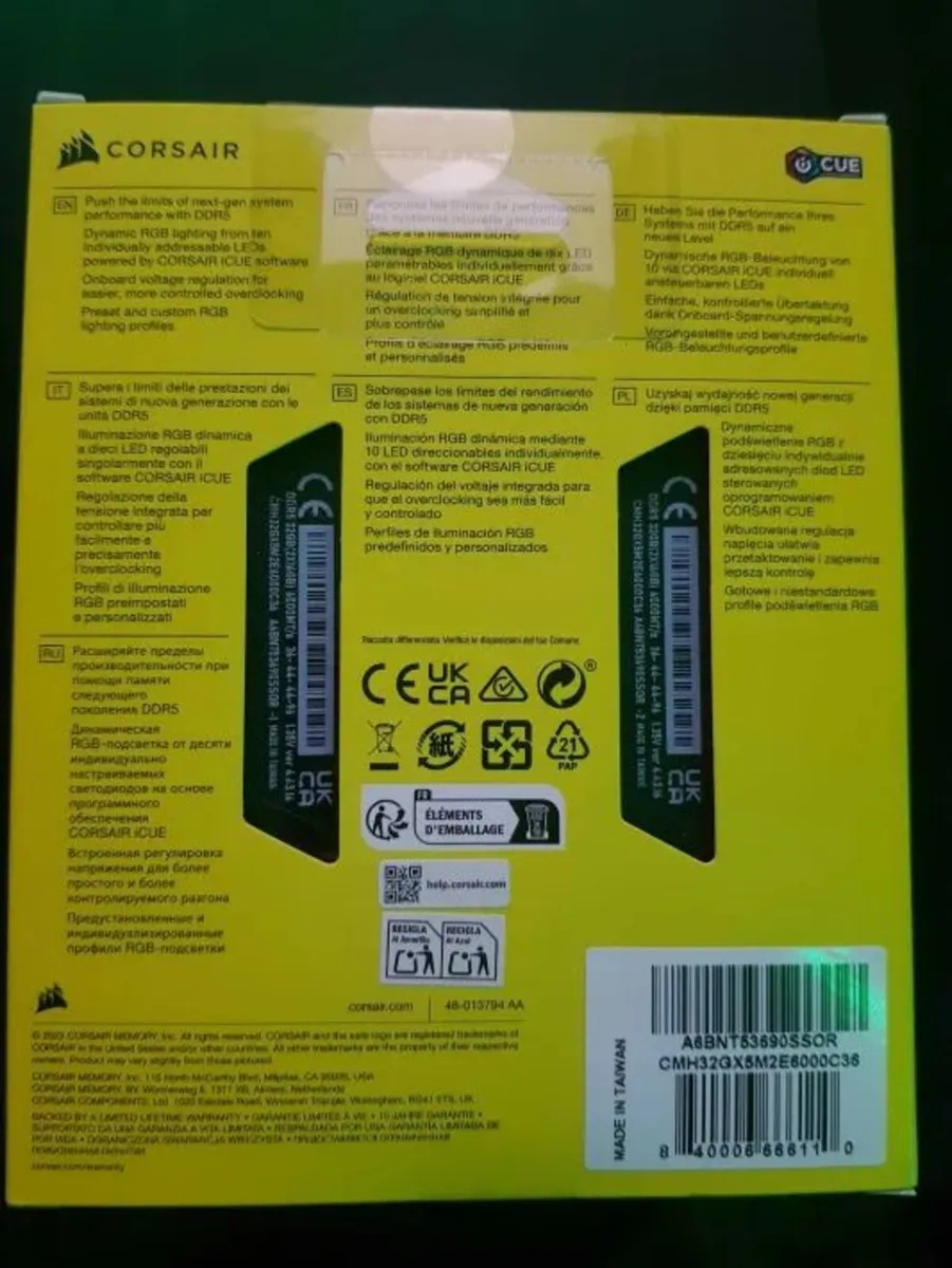 CORSAIR VENGEANCE DDR5 RAM 32GB (2x16GB) 6000MHZ - Image 2