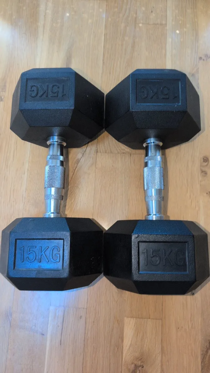15kg pair dumbells