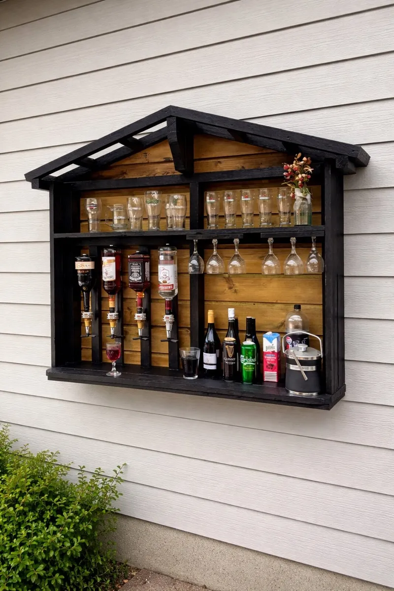 Rustic wall hang Bar - Image 4