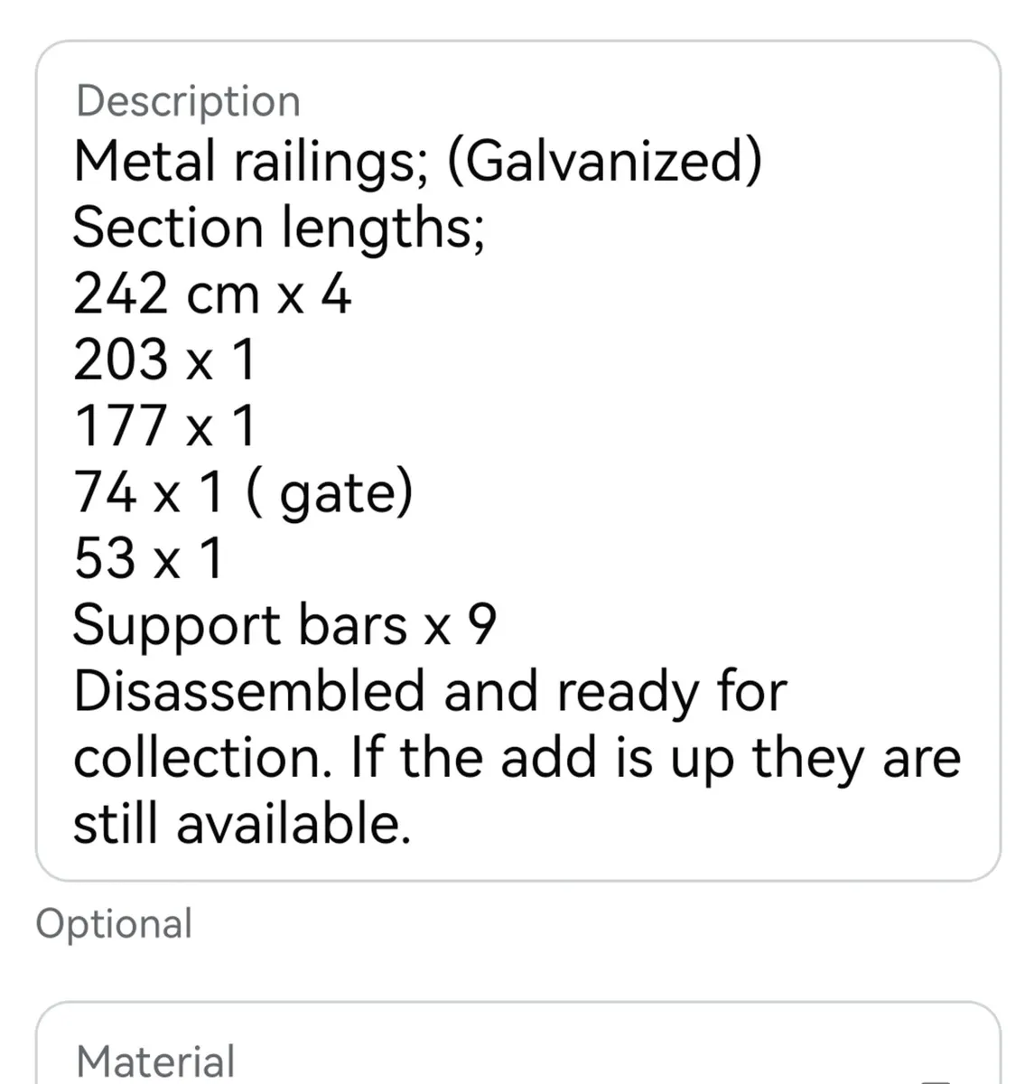 Garden railings - Image 1