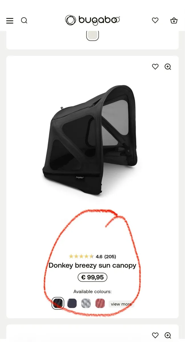 Bugaboo Donkey brand-new hoods in Swords - Image 2