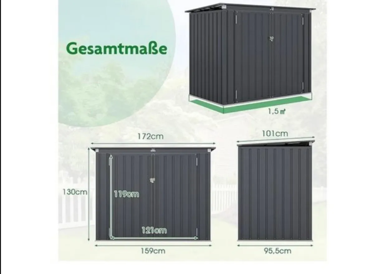 Bin shed/ Large Outdoor Storage - Image 2