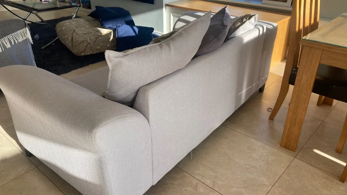 2 Two Seater Couches with matching Footstool - Image 4