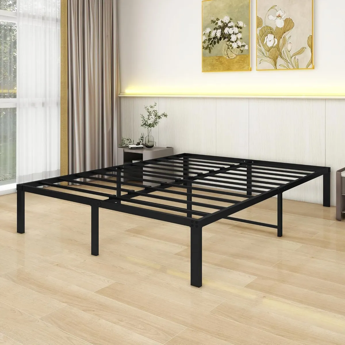 36 cm 5ft King Size Bed Frame Metal Platform - Image 1