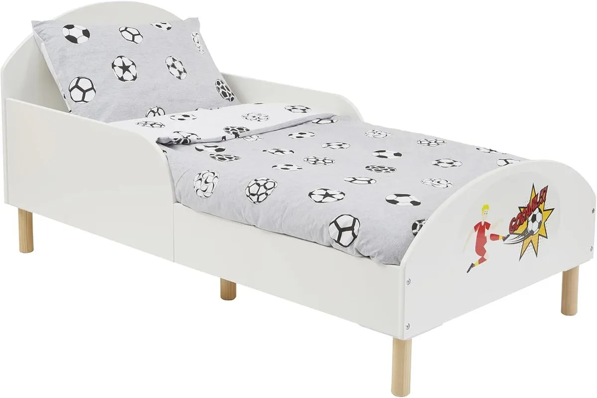 Kids Toddler Bed Football H68 x W74 D144cm - Image 3