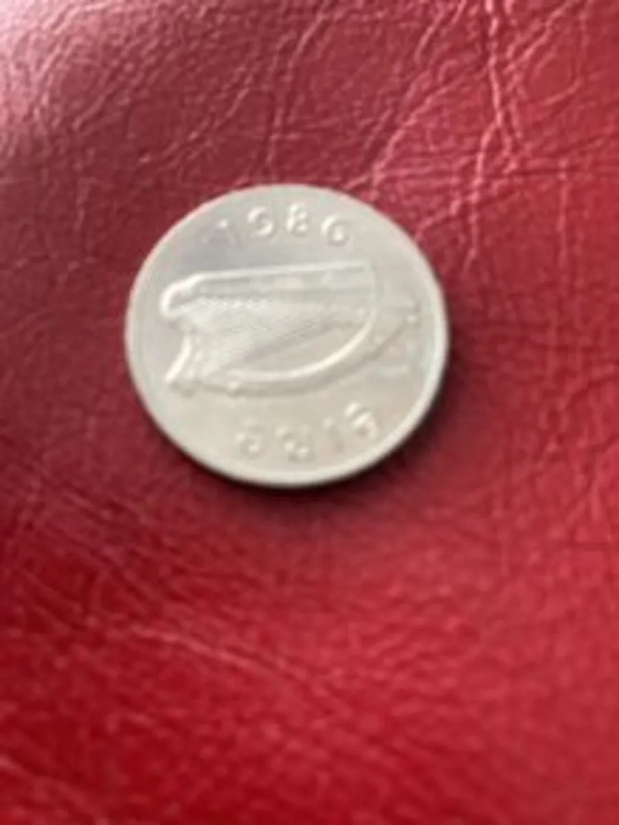 1986 Irish decimal 5p coin (large)