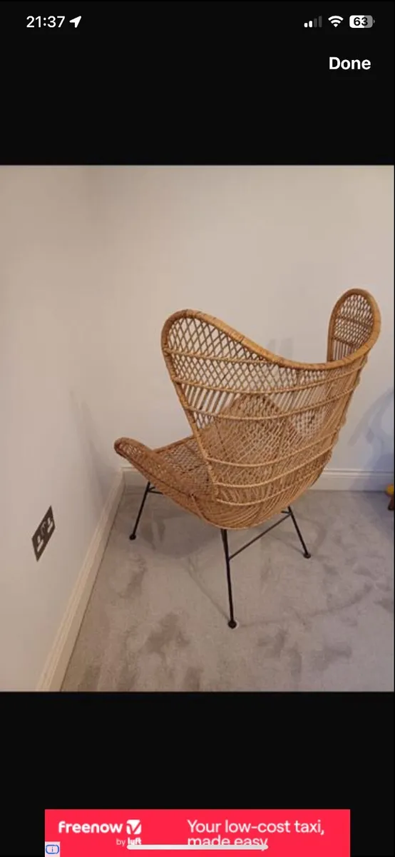 HK Living Rattan Egg Chair - Image 2