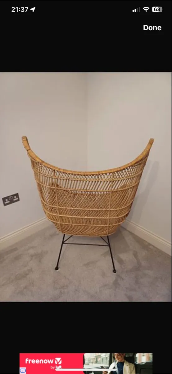 HK Living Rattan Egg Chair - Image 3