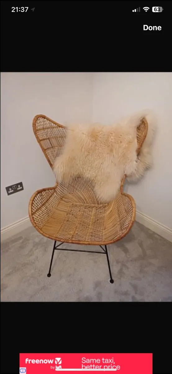 HK Living Rattan Egg Chair - Image 4