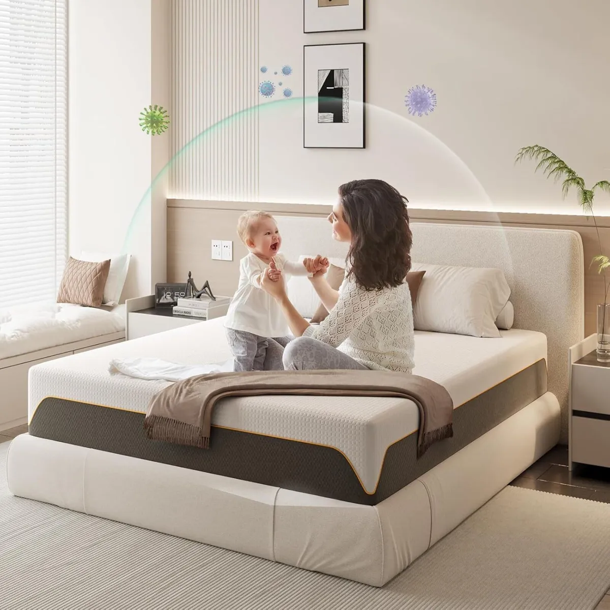 Memory Foam Mattress 5FT King Medium Firm Feel - Image 2