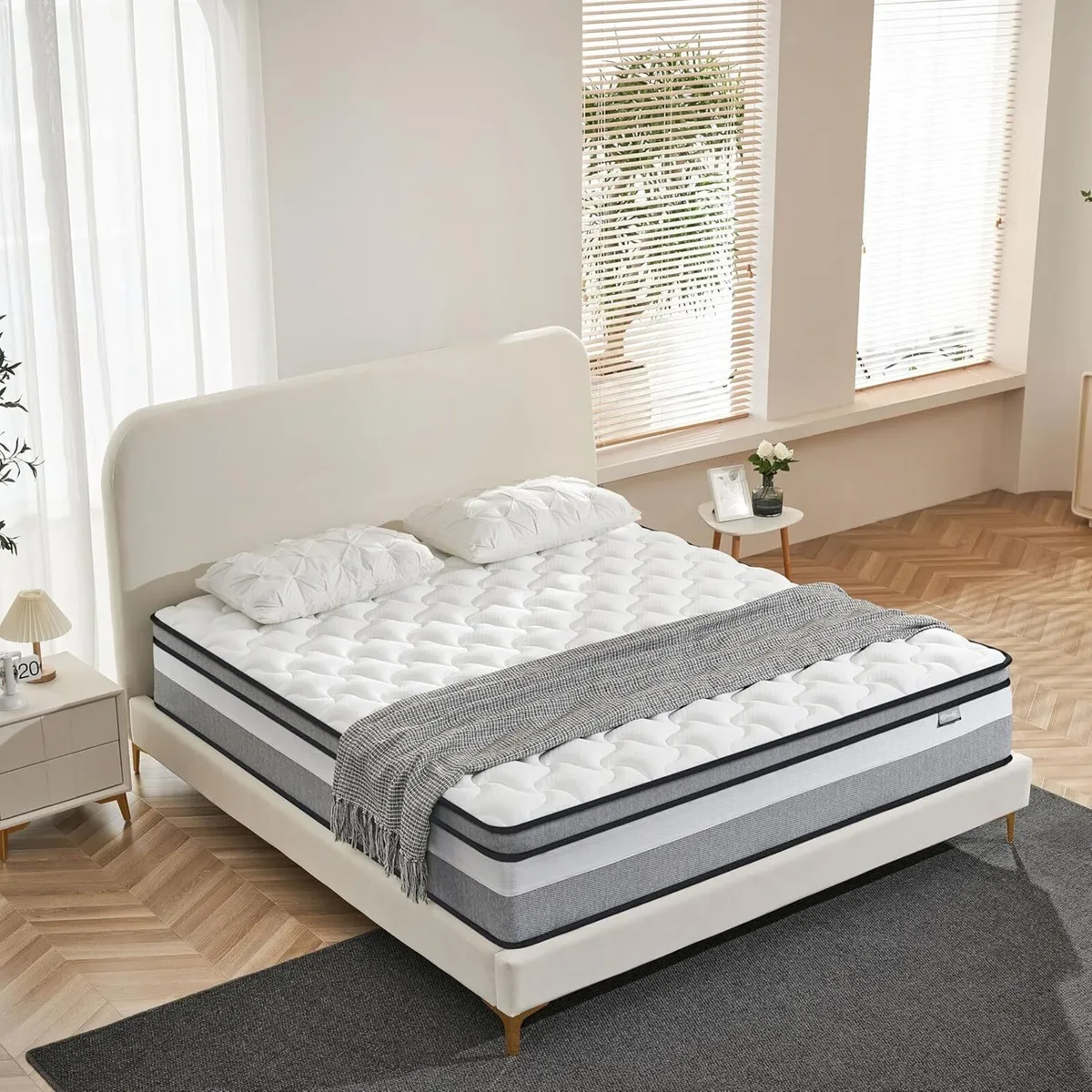 Double Mattress Hybrid Mattresses in a box with - Image 2