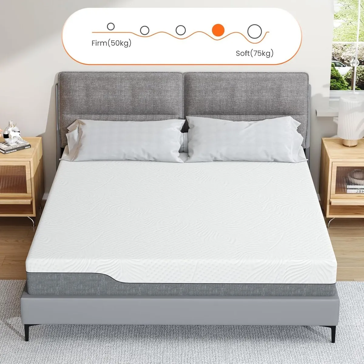 King Size Mattress 18CM Kingsize Memory Foam with - Image 3