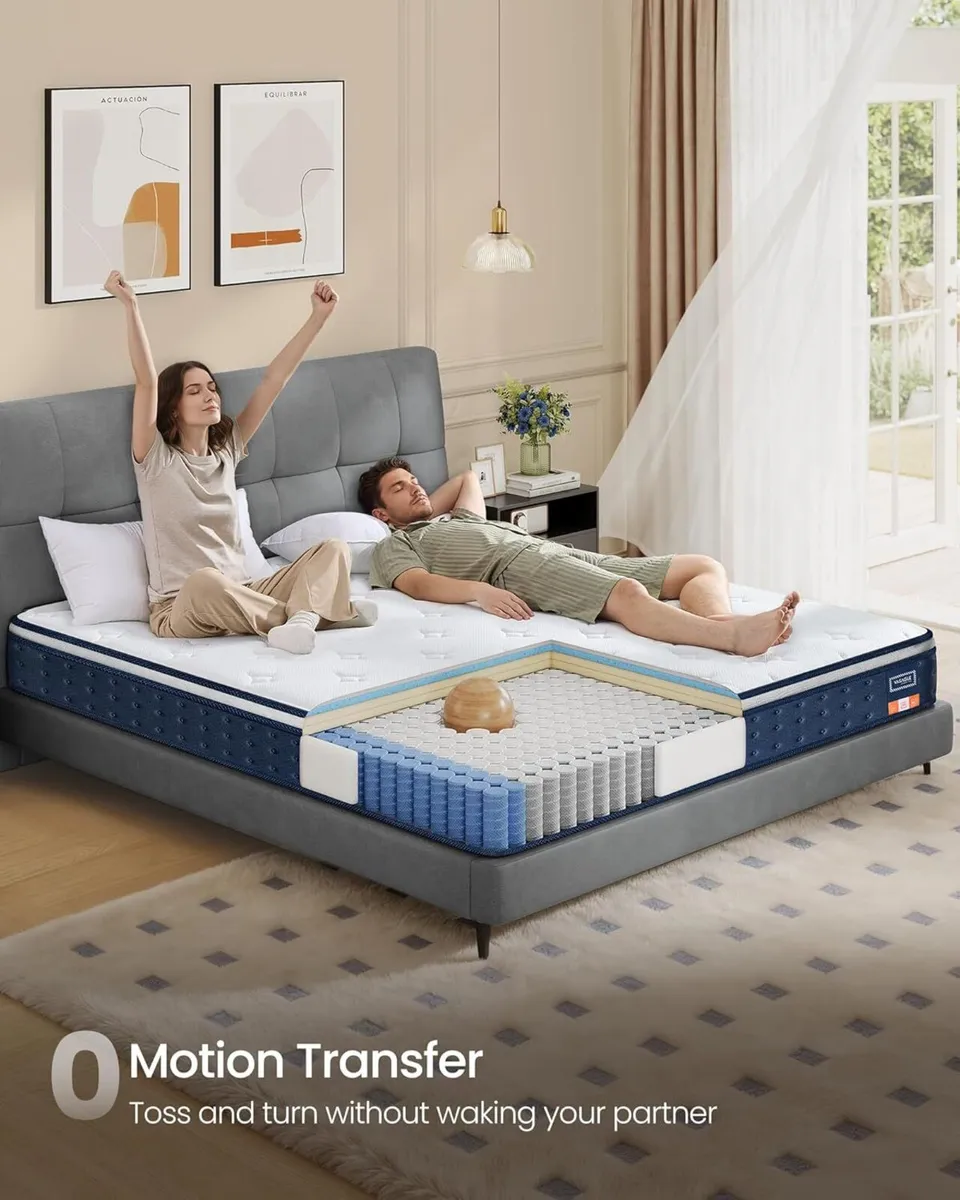 Single Mattress 90 x 190 25 cm Hybrid Pocket - Image 4