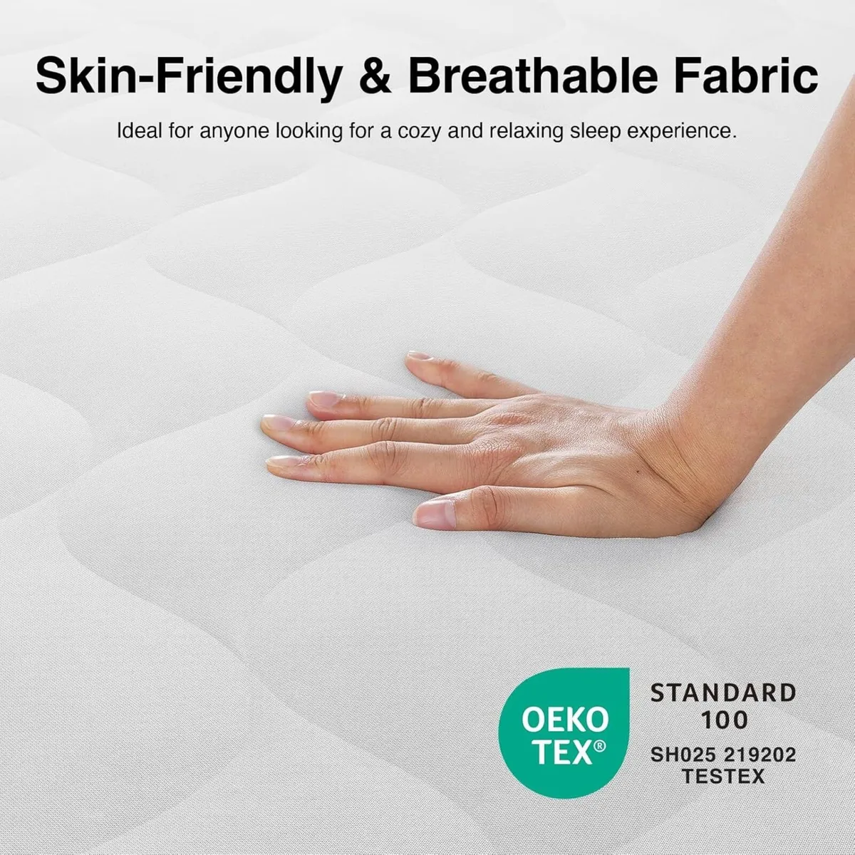 4FT6 Double Pocket Sprung Mattresses 8 Inch - Image 4