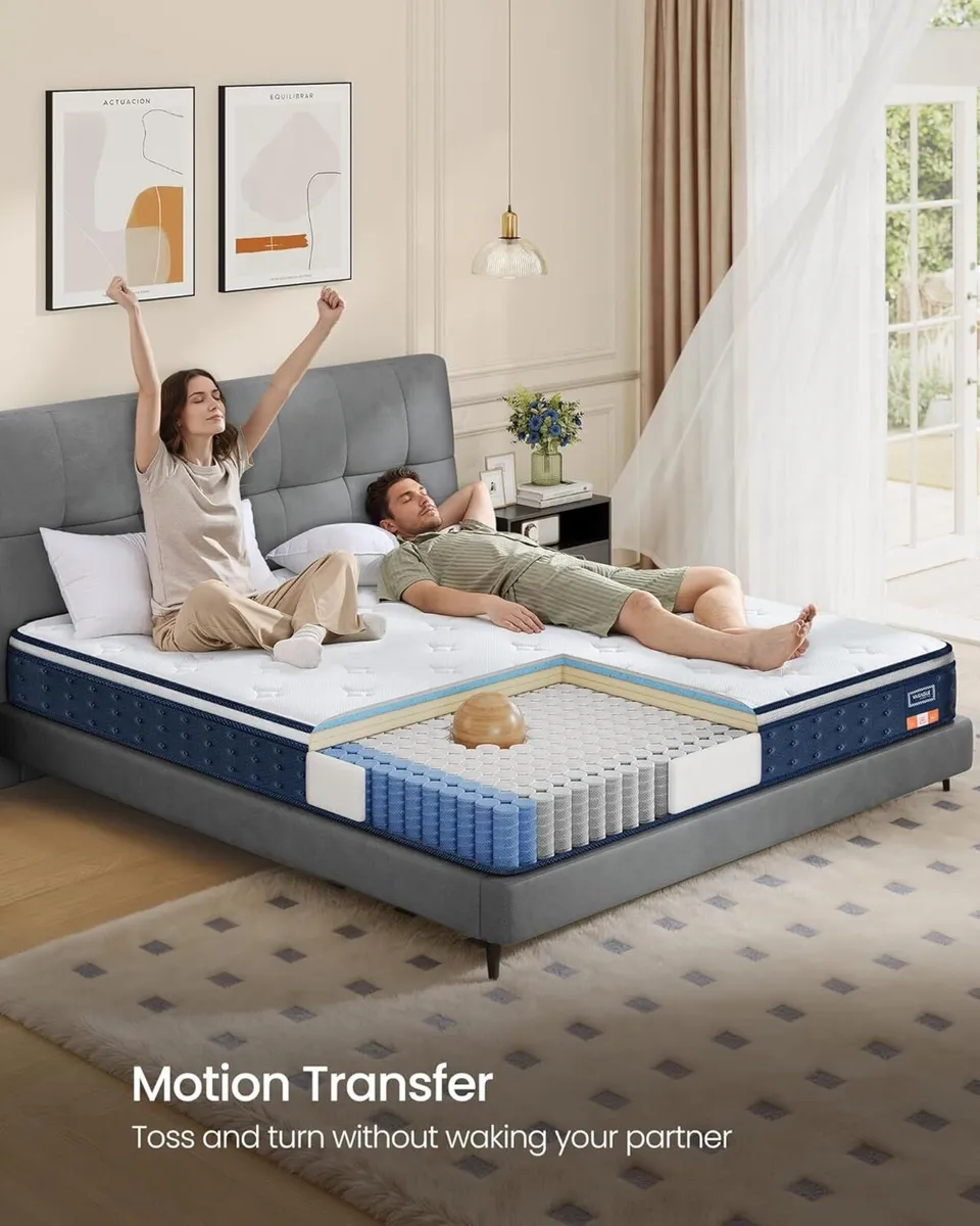 King Mattress 150 x 200 25 cm Hybrid Pocket - Image 4