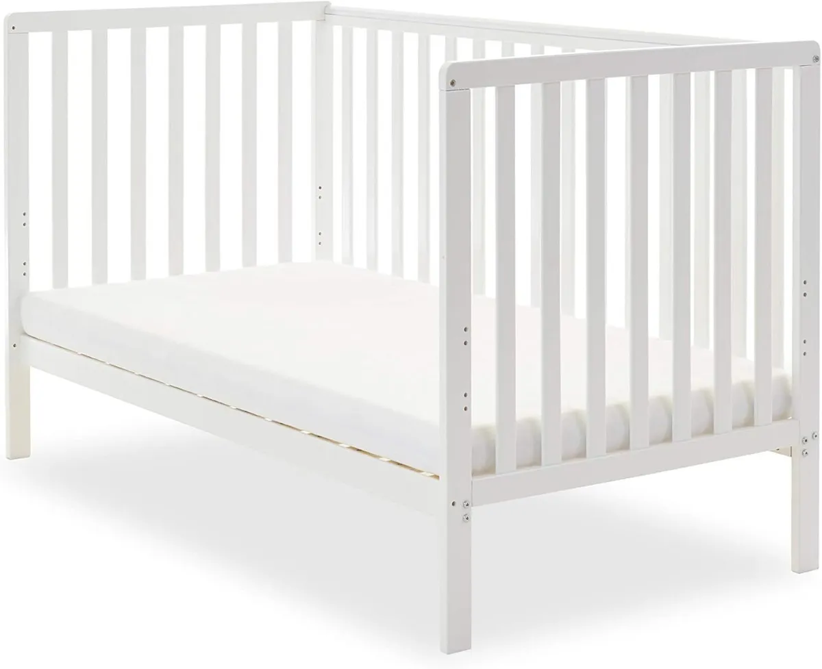 Bantam Cot Bed – White Convertible Baby to - Image 2