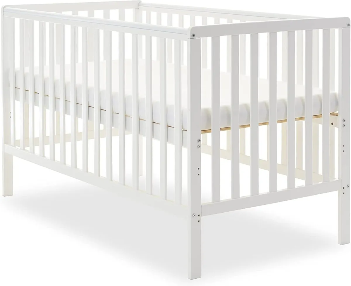 Bantam Cot Bed – White Convertible Baby to - Image 3