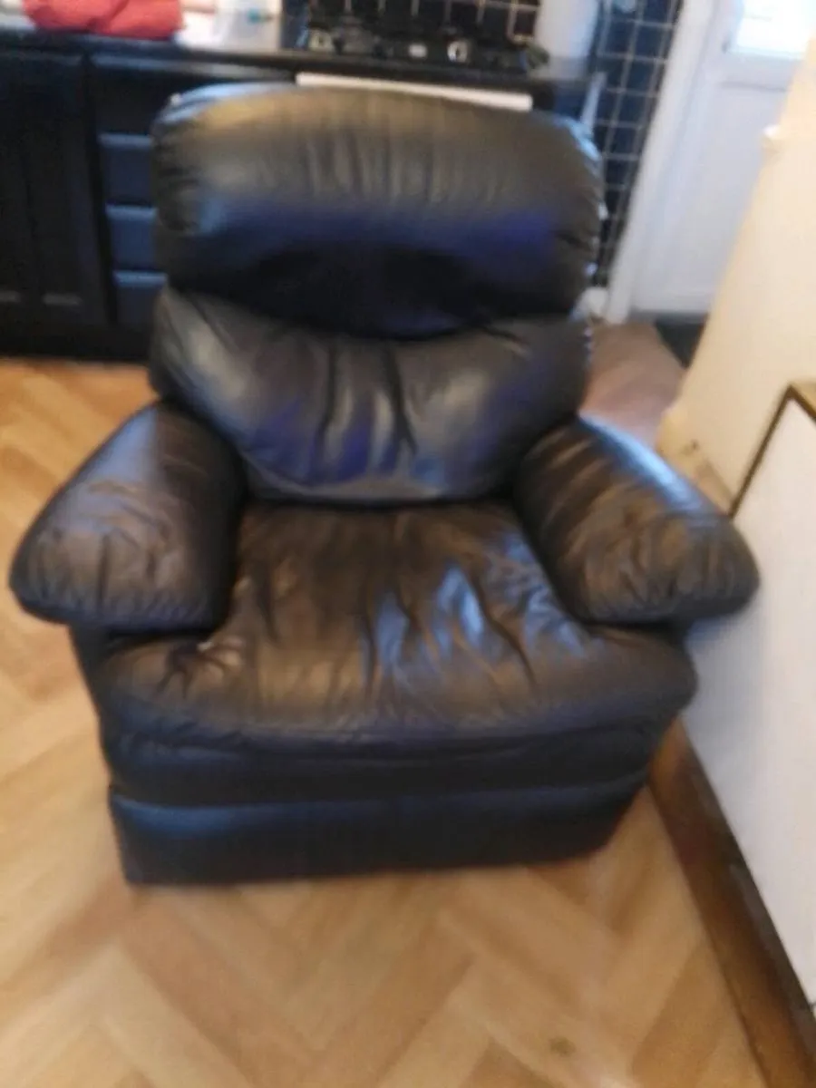 Italian leather armchair