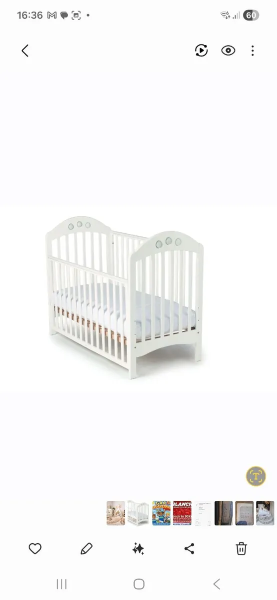 Mamas and Papas Amelia baby cot - Image 1