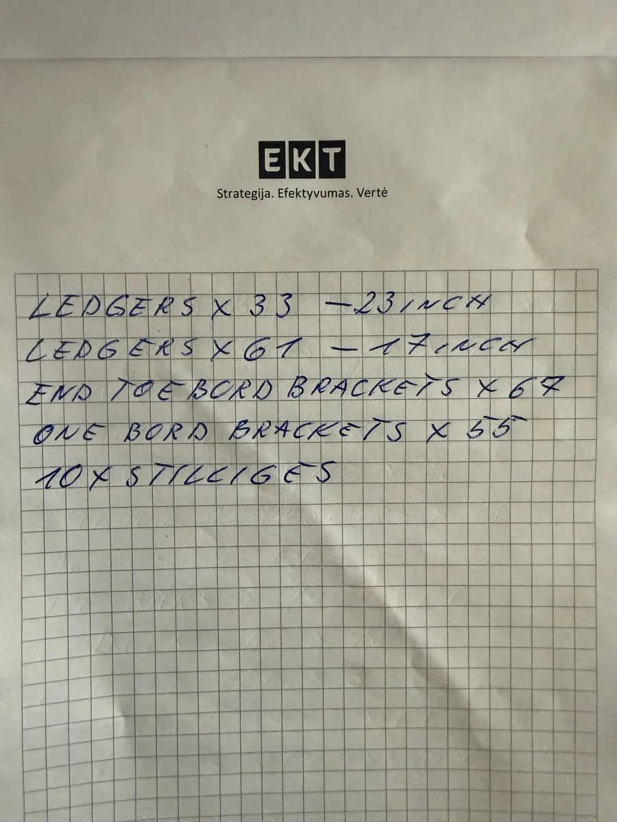 Scaffolding bits for sale - Image 2