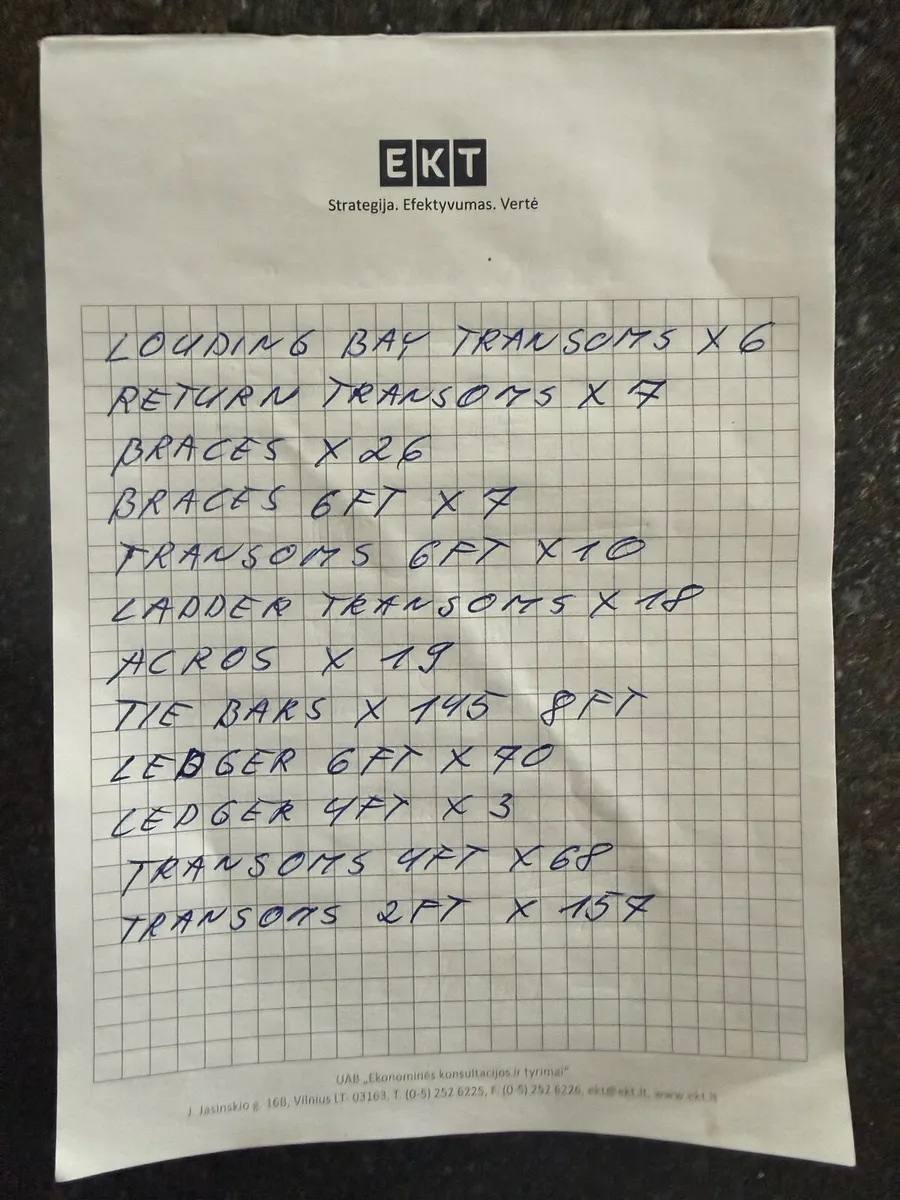 Scaffolding bits for sale - Image 1