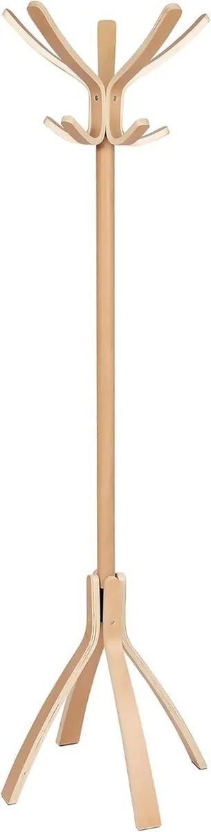 Coat Stand Light Wood One Size PMCAFEC - Image 1
